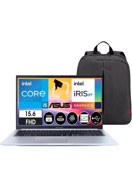 Vivobook-15 F1502ZA-EJ1534 Intel Core I5 1235U 16GB 1tb SSD 15.6" Fhd Freedos Taşınabilir Bilgisayar Snertech Çanta