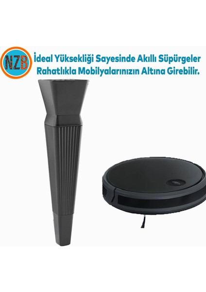 Mobilya Oturma Grubu Kanepe Sehpa Tv Ünitesi Koltuk Ayağı Baza Ayakları Mat Siyah 26 cm modelleri