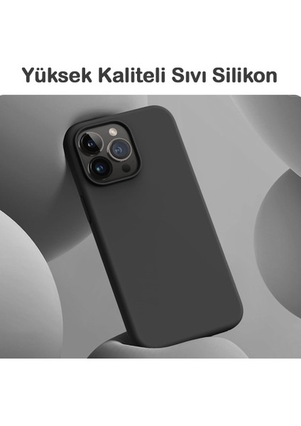 iPhone 13 Pro Max Kılıf Kamera Lensli Lansman Silikon Kapak