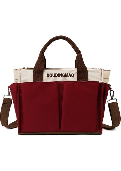 Anne Çantası Yeni Japon ve Kore Taşınabilir Çapraz Çapraz Çok Fonksiyonlu Anne Çantası Işe Gitmek Için Taşınabilir Büyük Kapasiteli Anne Bebek Çantası (Yurt Dışından)