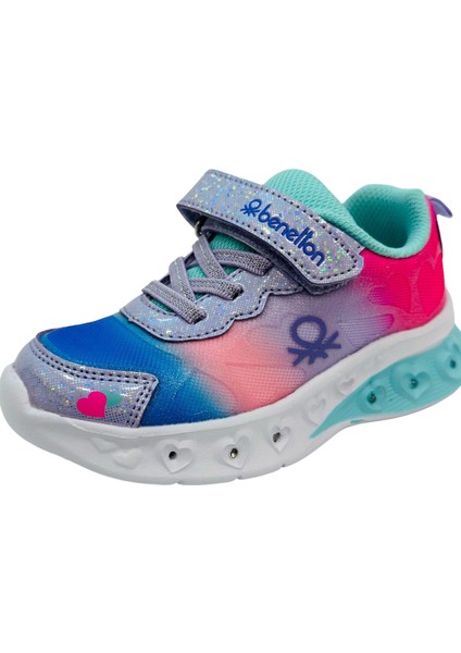 Işıklı Kız Çocuk Spor Ayakkabı Mavi Lila modelleri