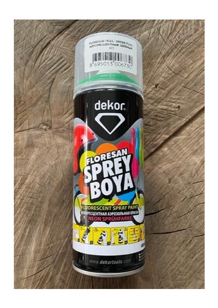 400ML Floresan Yeşil Sprey Boya Yeşil Efekt Sprey Boya