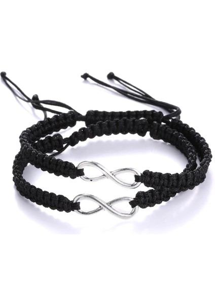 16B029R5 Yeni Retro Infinity El Yapımı Bilezik Seti Dostluk Bilezik Seti Aşk Çiftler Bilezik ve Bilezik Seti Infinity Takı (Yurt Dışından)