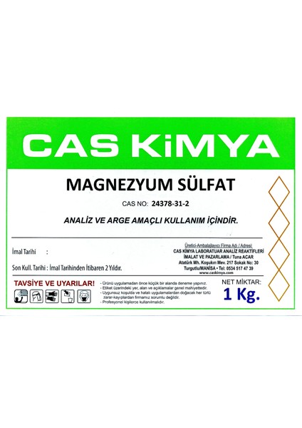 Magnezyum Sülfat