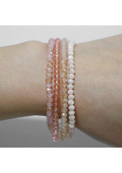 19CM Tarzı No.9 Et Kristal Bilezikler Kadınlar Kızlar Için Doğal Taş Boncuklu Bilezikler Gri Pembe Beyaz Mavi Serisi Kristal Moda Takı (Yurt Dışından) fiyatları
