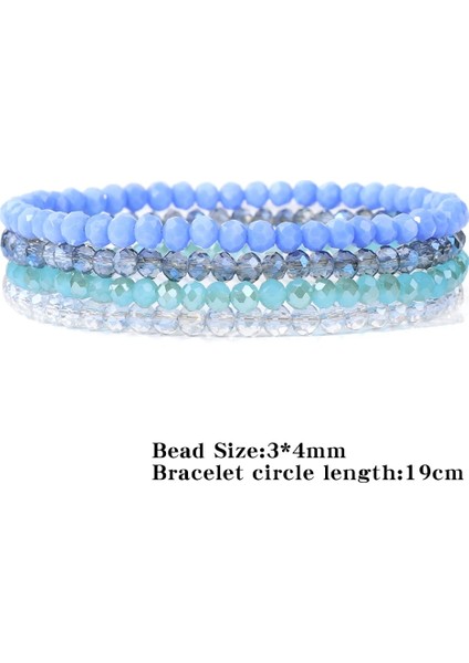 19CM Tarzı No.9 Et Kristal Bilezikler Kadınlar Kızlar Için Doğal Taş Boncuklu Bilezikler Gri Pembe Beyaz Mavi Serisi Kristal Moda Takı (Yurt Dışından) indirimleri