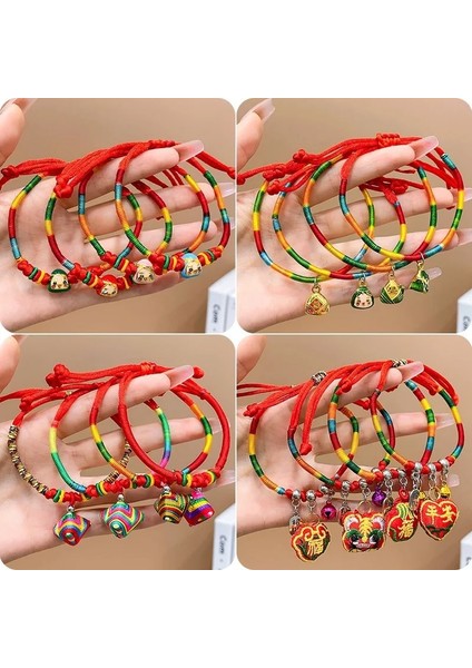Q Şanslı Kırmızı Dize Feng Shui Bilezik Bileklik El Yapımı Ayarlanabilir Para Çekmek Para Servet Bilezik Bebek Çocuk Yetişkin Için (Yurt Dışından) fiyatları