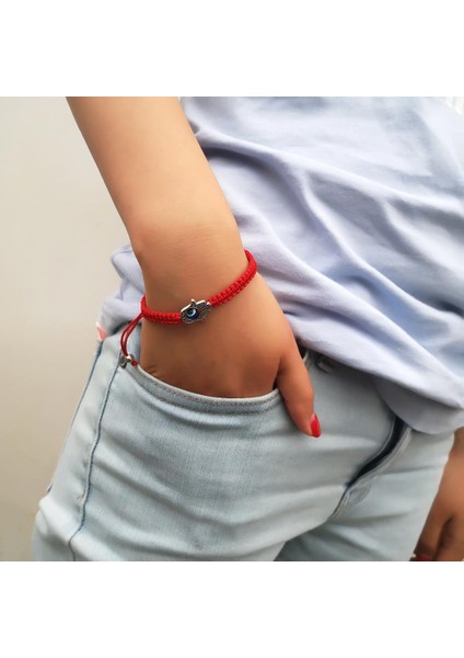 18-28CM Tarzı BR18Y0644-5 Türk Nazar Kırmızı Halat Bilezik Kadın Erkek El Yapımı Örgülü Dostluk Takı Charm Şanslı Konu Dize Ayarlanabilir Hediyeler (Yurt Dışından) fiyatları
