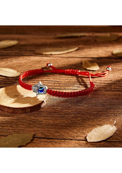 18-28CM Tarzı BR18Y0644-5 Türk Nazar Kırmızı Halat Bilezik Kadın Erkek El Yapımı Örgülü Dostluk Takı Charm Şanslı Konu Dize Ayarlanabilir Hediyeler (Yurt Dışından) fırsatları