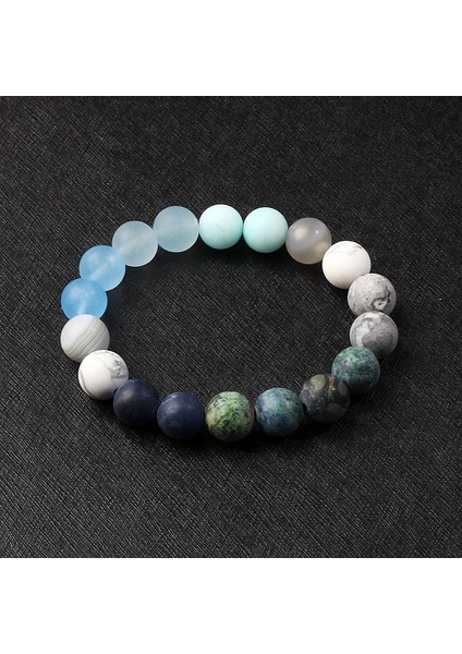 21CM-8.27INÇ Tarzı No.13 Boyutu Galaxy Güneş Sistemi Bilezik Erkekler Evren Dokuz Gezegenler Doğal Taş Yıldız Toprak Ay Kadınlar Için Bilezikler Moda Çift Takı (Yurt Dışından)