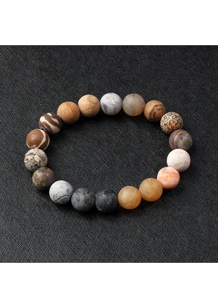 21CM-8.27INÇ Tarzı No.34 Boyutu Galaxy Güneş Sistemi Bilezik Erkekler Evren Dokuz Gezegenler Doğal Taş Yıldız Toprak Ay Kadınlar Için Bilezikler Moda Çift Takı (Yurt Dışından)