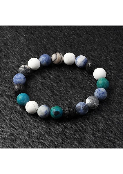 19CM-7.48 Inç Tarzı No.19 Boyutu Galaxy Güneş Sistemi Bilezik Erkekler Evren Dokuz Gezegenler Doğal Taş Yıldız Toprak Ay Kadınlar Için Bilezikler Moda Çift Takı (Yurt Dışından)