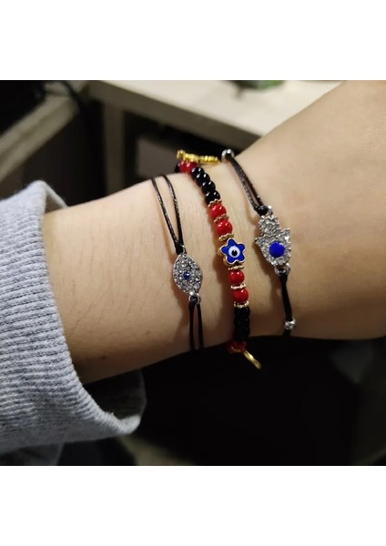 Ayarlanabilir Stil BR20Y0140-2 Rinhoo Yeni Moda El Yapımı Vintage Taklidi Palmiye Mavi Nazar Kolye Link Zinciri Bilezik Kadın Erkek Için Iyi Şanslar Bilezik (Yurt Dışından) fiyatları