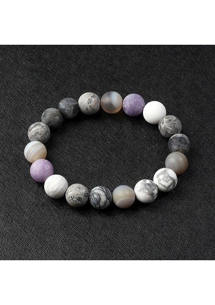 23CM-9.06INÇ Tarzı No.12 Boyutu Galaxy Güneş Sistemi Bilezik Erkekler Evren Dokuz Gezegenler Doğal Taş Yıldız Toprak Ay Kadınlar Için Bilezikler Moda Çift Takı (Yurt Dışından)