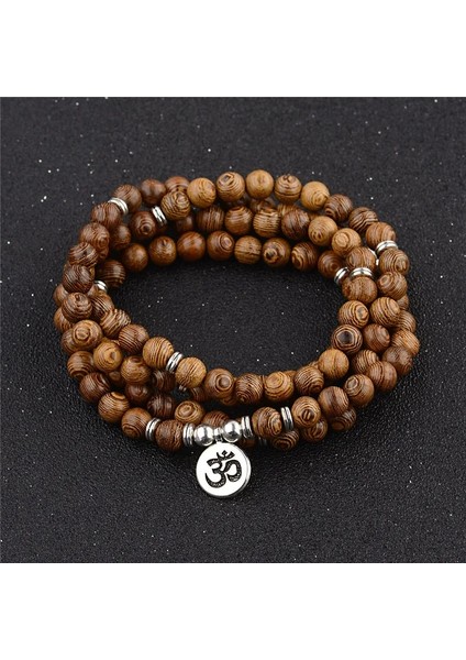 Buda Çok Katmanlı Ahşap Boncuklar Lotus Om Bilezik Tibet Budist Mala Buda Charm Tespih Bilezik Yoga Ahşap Kadın Erkek Takı Için (Yurt Dışından) fırsatları