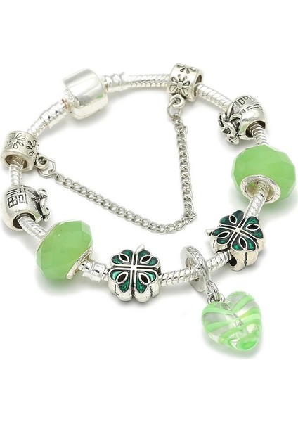 21CM Tarzı No.18 Boyutu Chıeloys Güzel Unicorn Kolye Charm Bilezikler Avrupa Moda Murano Cam Boncuk Bilezik Kadınlar Için Dıy Takı Pulseras (Yurt Dışından)