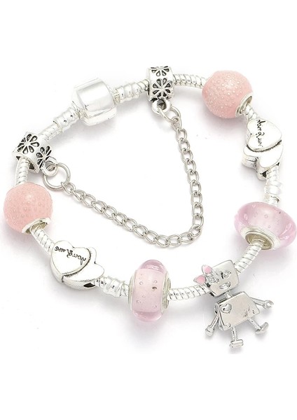 16CM Tarzı No.30 Boyutu Chıeloys Güzel Unicorn Kolye Charm Bilezikler Avrupa Moda Murano Cam Boncuk Bilezik Kadınlar Için Dıy Takı Pulseras (Yurt Dışından)