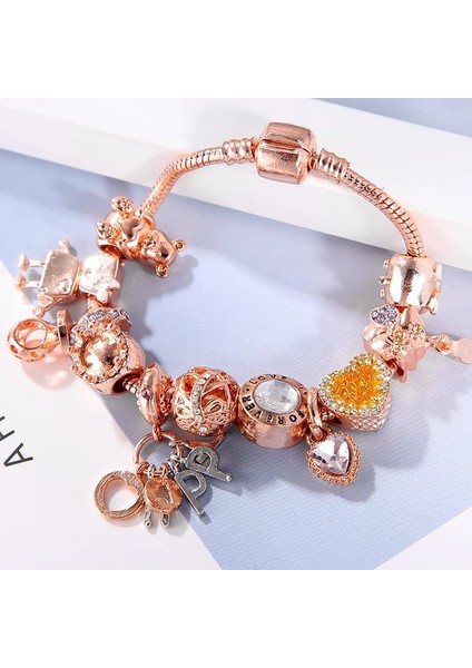 17CM Tarzı No.11 Boyutu Baopon Yeni Sevimli Küçük Bella Boncuk Charm Bilezik Kadınlar Çocuklar Için Güzel Mutlu Kolye Bilezik Erkekler Dıy El Yapımı Takı (Yurt Dışından)