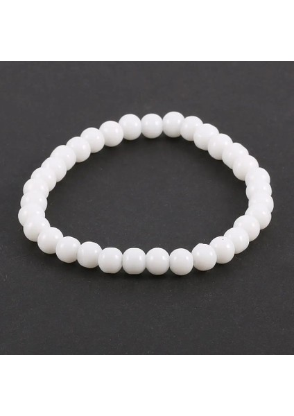 No.14 Boyutu Moda Renkli 6mm Cam Kristal Boncuklu Bilezikler Halat Mesafe Bilezik Femme El Yapımı Wrap Bilezik Kadınlar ve Kızlar Için (Yurt Dışından)