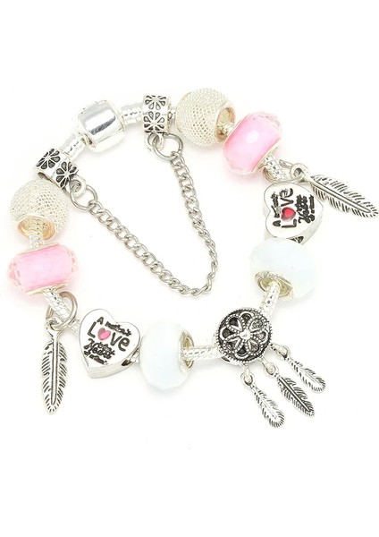 17CM Tarzı No.29 Boyutu Chıeloys Güzel Unicorn Kolye Charm Bilezikler Avrupa Moda Murano Cam Boncuk Bilezik Kadınlar Için Dıy Takı Pulseras (Yurt Dışından)