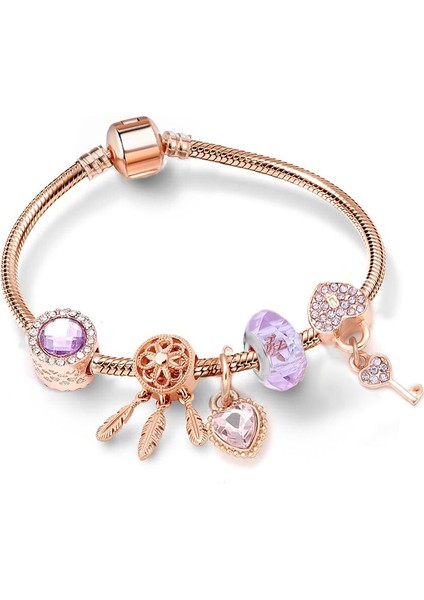 17CM Tarzı TG031 Baopon Antik Kristal Kalp Charm Bilezik Murano Cam Boncuk Bilezik Kadınlar Için Sevgililer Günü Hediyesi Takı (Yurt Dışından) indirimleri