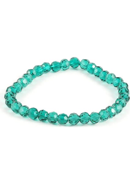 No.19 Boyutu Moda Renkli 6mm Cam Kristal Boncuklu Bilezikler Halat Mesafe Bilezik Femme El Yapımı Wrap Bilezik Kadınlar ve Kızlar Için (Yurt Dışından) indirimleri