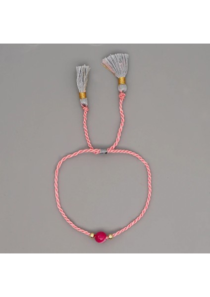 B-B190051E GO2BOHO Dostluk Bilezikler Doğal Taş Charm Bilezik Kadınlar Takı Için Assel Dize Ayarlanabilir Bilezik Şanslı Getirmek (Yurt Dışından)