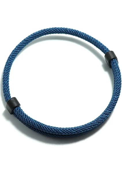 Mavi Trendy Konu Bilezik Erkek Kadın Ayarlanabilir Kırmızı Bilezik Severler Mesafe Çift Brazalete Minimalist Yoga Meditasyon Bilezik (Yurt Dışından)