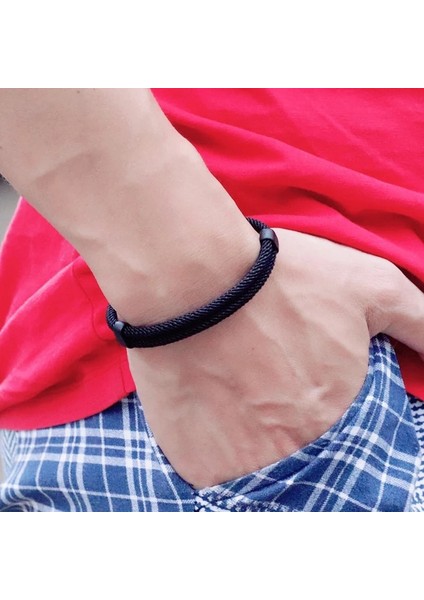 Mavi Trendy Konu Bilezik Erkek Kadın Ayarlanabilir Kırmızı Bilezik Severler Mesafe Çift Brazalete Minimalist Yoga Meditasyon Bilezik (Yurt Dışından) fiyatları