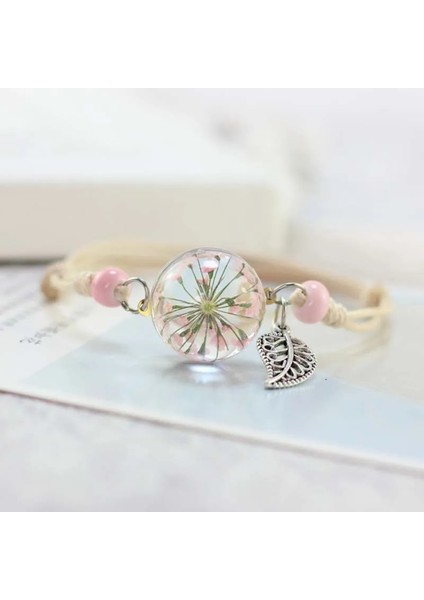 Ben 1 Adet Yeni Ayarlanabilir Kurutulmuş Çiçekler Bitki Örnekleri Bilezik Topu Karahindiba Her Yerde Gökyüzü Yıldız Kız Kadın Severler Hediyeler (Yurt Dışından) fırsatları