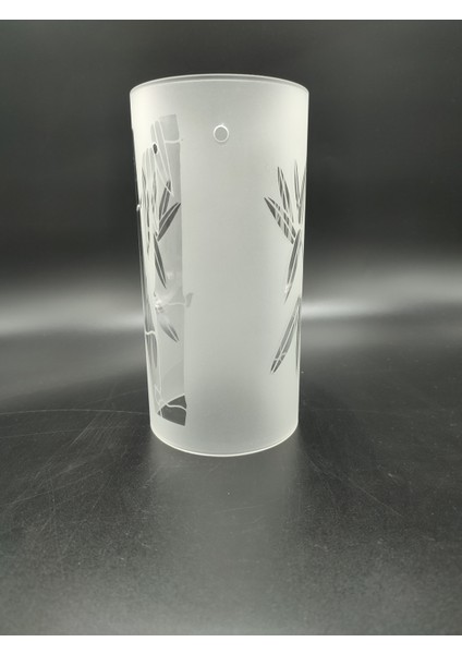 Silindir Avize Camı.yandan 3.delikli.mat-Şeffaf RENKTE(ÇAP:10.00cm-H:20.00cm)