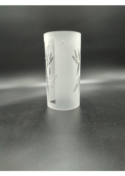 Silindir Avize Camı.yandan 3.delikli.mat-Şeffaf RENKTE(ÇAP:10.00cm-H:20.00cm)