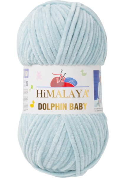 Dolphin Baby Kadife Ip El Örgü Yünü