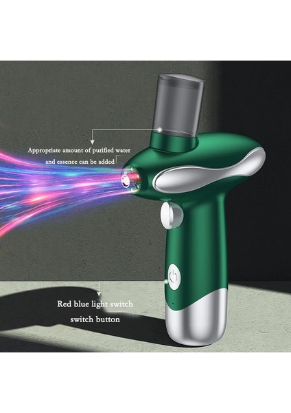 Mor Tarzı Taşınabilir Airbrush Cilt Bakımı Yüz Nemlendirici Makyaj Cilt Nemlendirici Nano Mist Püskürtücü Yüz Steamer Sprey Airbrush Su Oksijen (Yurt Dışından) modelleri