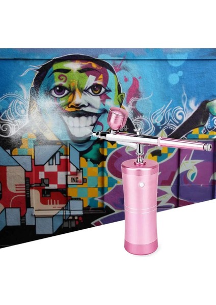 Siyah Stil Mini Hava Fırçası Seti Kompresörlü Çok Fonksiyonlu Sanat Resim Nano Püskürtme Tabancası Tırnak Airbrush Kek Dekorasyon Makyaj Dövme Püskürtücü (Yurt Dışından) fırsatları