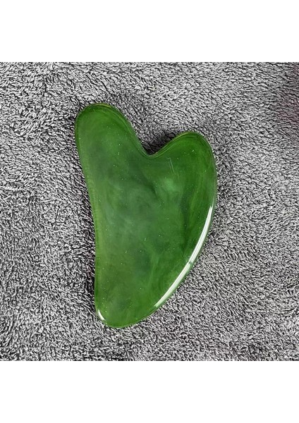 Yeşil Stil Guasha Masaj Yüz Reçine Balmumu Gua Sha Yeşim Kurulu Akupunktur Noktası Göz Bakımı Spa Masaj Aracı Masaj (Yurt Dışından)