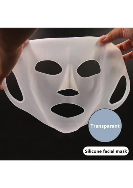 Beyaz Stil 3D Silikon Yüz Maskesi Kapağı Yeniden Kullanılabilir Kulak Asılı Anti-Aging Nemlendirici Yüz Kalkanı Çift Emme Anti Buharlaşma Cilt (Yurt Dışından)