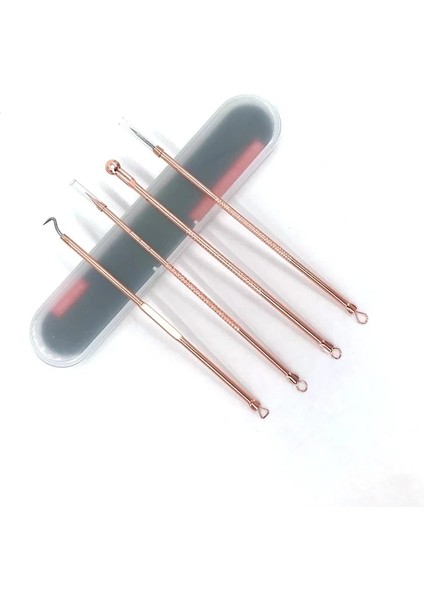 Siyah-20 Adet Tarzı Et Siyah Nokta Gül Altın Komedon Akne Sivilce Siyah Nokta Remover Extractor Vakum Aracı Kaşık Yüz Cilt Bakımı Aracı (Yurt Dışından)
