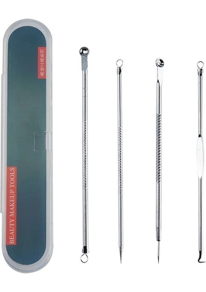 Siyah-20 Adet Tarzı Et Siyah Nokta Gül Altın Komedon Akne Sivilce Siyah Nokta Remover Extractor Vakum Aracı Kaşık Yüz Cilt Bakımı Aracı (Yurt Dışından)