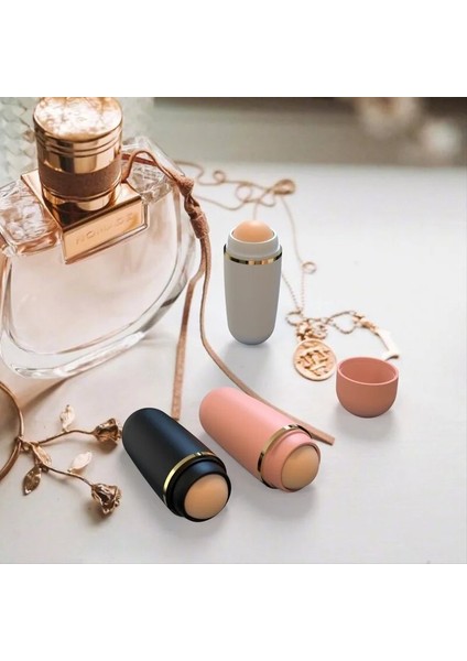 Pembe Tarzı Yüz Yağı Emici Rulo Doğal Volkanik Taş Masajı Vücut Sopa Makyaj Yüz Cilt Bakımı Aracı Yüz Gözenekleri Temizleme Yağı Rulo (Yurt Dışından) indirimleri