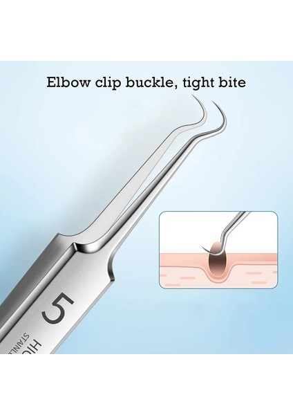 B-4pcs Tarzı Profesyonel Ultra-Ince No. 5 Akne Siyah Nokta Kaldırma Cımbız Güzellik Salonu Sivilce Iğneler Derin Temizleyici Klip Yüz Cilt Bakımı Aracı (Yurt Dışından)
