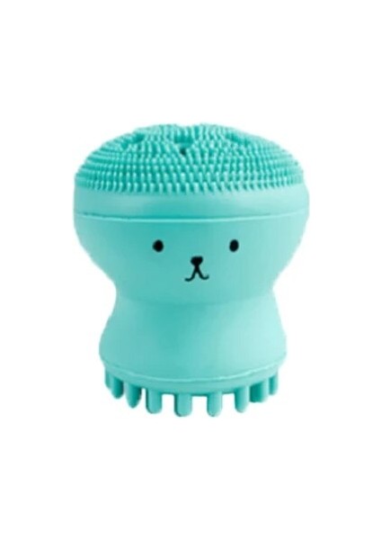Yeşil Tarzı Silikon Küçük Ahtapot Yüz Temizleme Fırçası Güzellik Yıkama Fırçası Derin Gözenekler Exfoliator Temizleme Aleti Yüz Cilt Bakımı Aracı (Yurt Dışından)