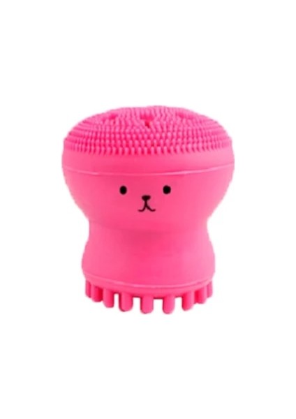 Kırmızı Stil Silikon Küçük Ahtapot Yüz Temizleme Fırçası Güzellik Yıkama Fırçası Derin Gözenekler Exfoliator Temizleme Aleti Yüz Cilt Bakımı Aracı (Yurt Dışından)