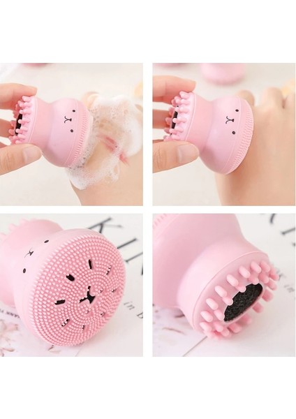 Kırmızı Stil Silikon Küçük Ahtapot Yüz Temizleme Fırçası Güzellik Yıkama Fırçası Derin Gözenekler Exfoliator Temizleme Aleti Yüz Cilt Bakımı Aracı (Yurt Dışından) fiyatları