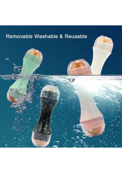 A-Siyah Tarzı 4 Renk Çift Boncuk Volkanik Yağ Emici Rulo Güçlü Yağ Temizleme Masajı Gözenekleri Temizlemek Yağlı Yüz Cilt Bakımı Aracı Kaldırmak (Yurt Dışından) modelleri