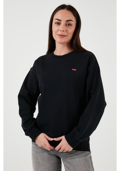 Pamuklu Regular Fit Bisiklet Yaka Sweat Kadın Sweat A3172 fiyatları
