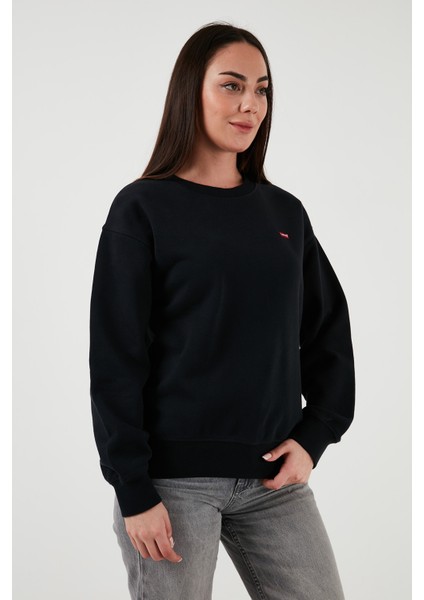 Pamuklu Regular Fit Bisiklet Yaka Sweat Kadın Sweat A3172 fırsatları