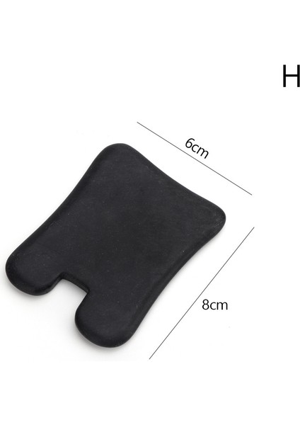 H Tarzı Siyah Obsidyen Gua Sha Kazıma Yüz Masaj Aracı Doğal Yeşim Taş Kurulu Spa Akupunktur Tedavisi Tetik Noktası Vücut Için (Yurt Dışından)