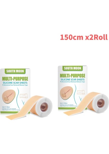 2 Adetx150Cm Tarzı M Silikon Bant Cilt Yama Kendinden Yapışkanlı Streç Mark Bant Kaldırma Cilt Bakımı (Yurt Dışından)