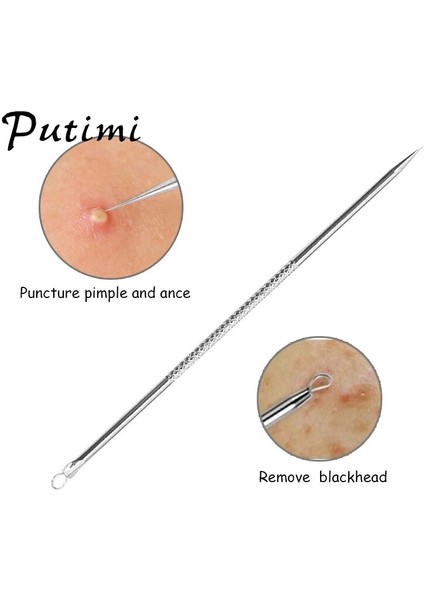 Ba2 Remover Aracı Kiti Comedone Iğne Klipsi Cımbız Leke Çıkarıcı Yüz Bakımı Aracı (Yurt Dışından) indirimleri